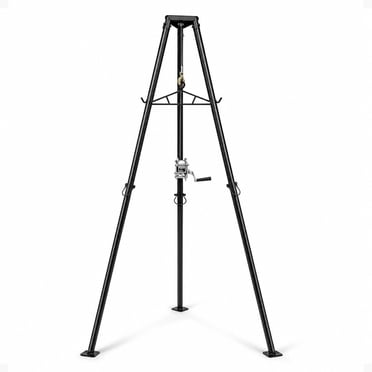 Kill Shot 9' Steel Tripod Game Hoist with Gambrel and 500 Pound Capacity, Black