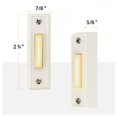 thumbnail image 2 of Newhouse Hardware Bouton de Sonnette BT3WL, Lot de 1, Blanc, 2 of 5