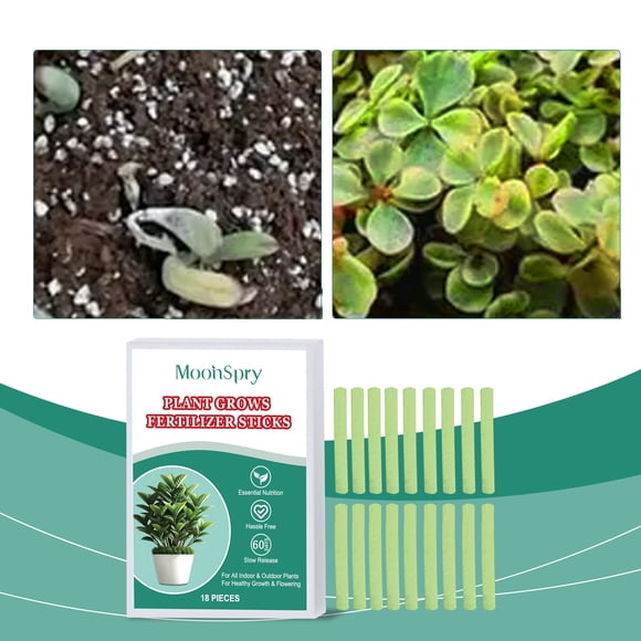 MORESEC under $5 Plants Fertilizer SticksPlants Fertilizer Sticks Nutrient Rich, Slow Release Fertilizer for Healthy Plants Growth, Easy to Use Insert into Soil, Promotes Strong Roots Green Leaves