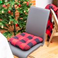 thumbnail image 3 of Fabstyles Buffalo Check Chair Pad with 100% Tufted Cotton Cover, 3 of 6