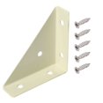 thumbnail image 1 of Équerres d'Angle, Équerres d'Angle pour Bois, Équerres d'Angle en Métal, Équerre d'Étagère Triangulaire, Équerre d'Angle, Connecteur d'Angle de Bureau pour Lit, Table, Armoire, Attache d'Équerre Triangulaire Robuste, 1 of 9