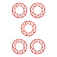 thumbnail image 1 of Ruiboury Lightweight And Easy To Install - Smooth Operation Chain Ring For Bicycles Bicycles Crank Bike Chain 52T red 5Set, 1 of 6