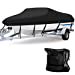 thumbnail image 3 of Housse de Bateau Imperméable de 17 - 19 Pi - Housse de Bateau Robuste en Polyester Oxford 600D, Protection Toutes Saisons, Bass Runabout, Durable et Remorquable, Convient aux Pêches Bateau V-Hull TRI-Hull / Noir, 3 of 10