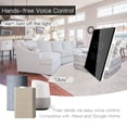 thumbnail image 4 of Mistaha Upgraded 4 Gang Wi-Fi Smart Touch Switch Easy Pairing Multi-control Association Backlight ON/ OFF APP Control Voice Control Compatible with / Home Timing Sharing Relay Status Wall Light Swi, 4 of 6