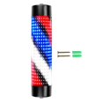 thumbnail image 3 of Rainproof Barber Shop Pole Red Blue White Rotating Light Lighting Stripes Lights 15cmx65cm Black, 3 of 8