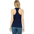 thumbnail image 3 of Bella Canvas 6008 Women`s Jersey Racerback Tank, L, Navy, 3 of 3