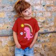 thumbnail image 3 of 6x T-Shirt Lépreux Filles Garçon et Fille Mode Décontractée Imprimé Col Rond Manches Courtes T-Shirt Haut, 3 of 3
