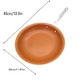 thumbnail image 2 of Jubipavy Pot And Pan Cookware Non-stick Copper Frying Pan With Ceramic Coating And Induction Cooking Oven Safe, 2 of 3