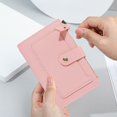 thumbnail image 4 of Card Holder Pouch Women Purse Versatile Women‘s Purse with Button Closure Solid Color Card Holder Wallet Portable Changes, 4 of 5