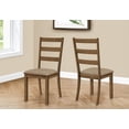 thumbnail image 1 of Monarch Specialties Dining Chair, Set Of 2, Side, Upholstered, Kitchen, Dining Room, Fabric, Wood Legs, Brown, Beige, Transitional, 1 of 9