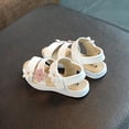 thumbnail image 4 of Children Girls Sandals Princess Open-toed Soft Bottom Flowers Roman Beach Shoes, 4 of 9