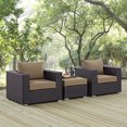 thumbnail image 1 of Modway Canapé de Mobilier de Patio Extérieur Convene, Espresso, 1 of 6