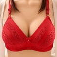 thumbnail image 1 of AherBiu Wireless Bras for Women Plus Size Comfort Soft Full Coverage High Support Push up Bralette Solid Color Bras, 1 of 8