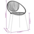 thumbnail image 5 of vidaXL 3 Piece Garden Dining Set Black, 5 of 5