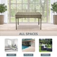 thumbnail image 4 of Jeco Clark Wicker Patio Coffee Table in Gray, 4 of 7