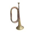 thumbnail image 3 of Bunblic Cavalry Trumpet Western Winds Instrument Musical Instrument Brass Bugle Blowing Bugle for Band Beginner Cavalry Kids Children Antique, 3 of 8