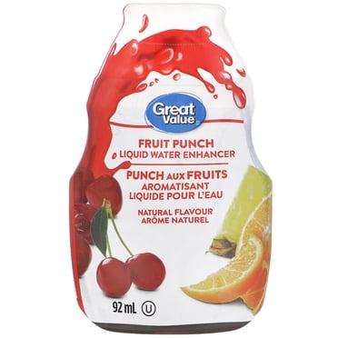 Great Value Fruit Punch Liquid Water Enhancer 92ML