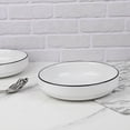 thumbnail image 5 of Mainstays Black Rim Stoneware Solid Pattern Round Meal Bowl, 5 of 5