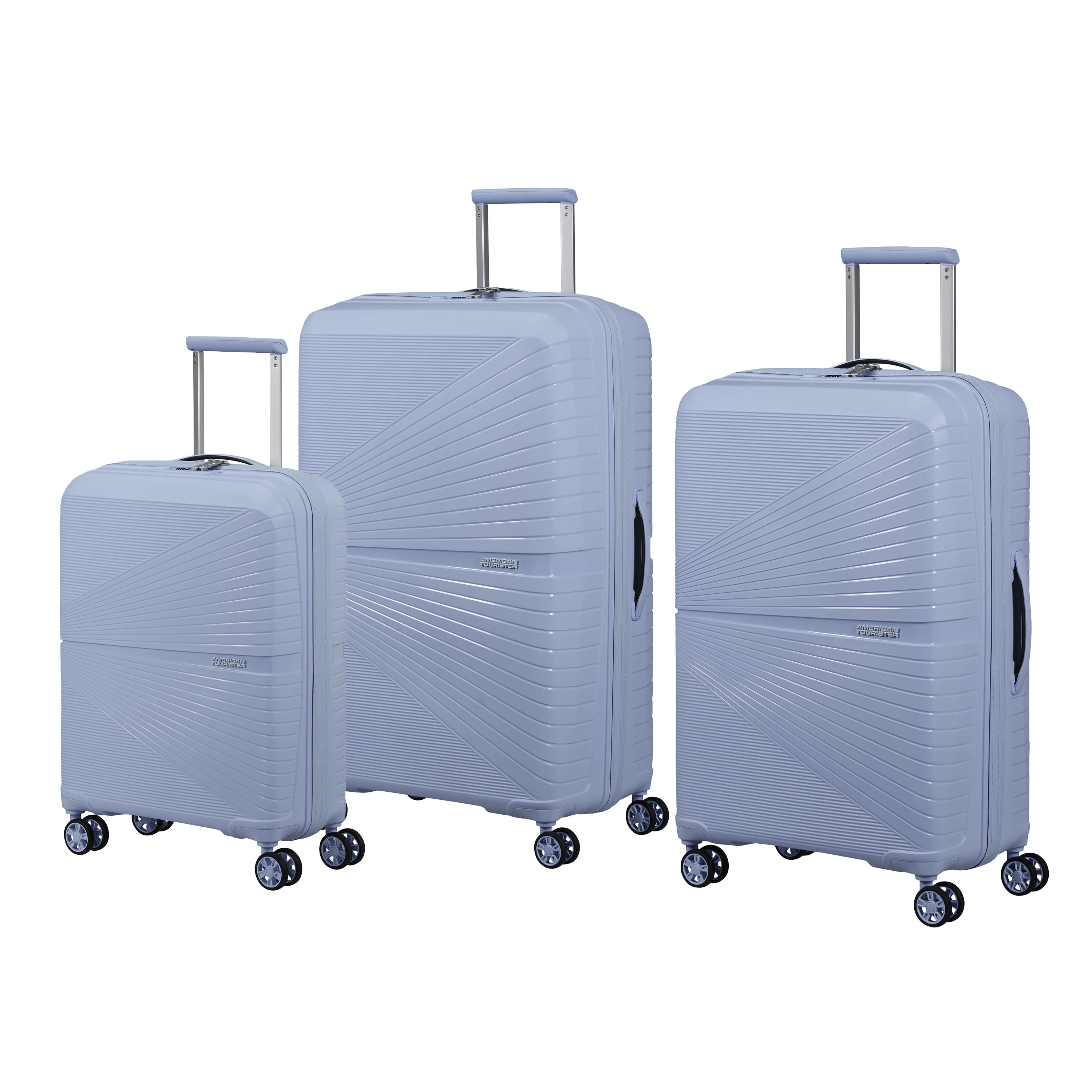 American Tourister Airconic 3pc Spinner Luggage Set Blue