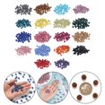 thumbnail image 4 of BUYISI Perles Rondes Scintillantes en Strass, Perles Boule Disco Pavé en Argile Polymère 10 mm Violet Rouge, 4 of 4