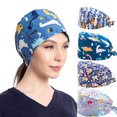 thumbnail image 3 of CEHVOM Women Solid Beading India Hat Muslim Ruffle Chemo Hat Beanie Wrap Cap, 3 of 5