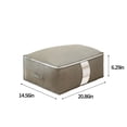 thumbnail image 3 of Heating Pads Large Capacity Clothes Storage Bag Organizer With Reinforced Handle Thick Fabric For Comforters Blankets Bedding Foldable With Sturdy Zipper Clear Window, 3 of 8