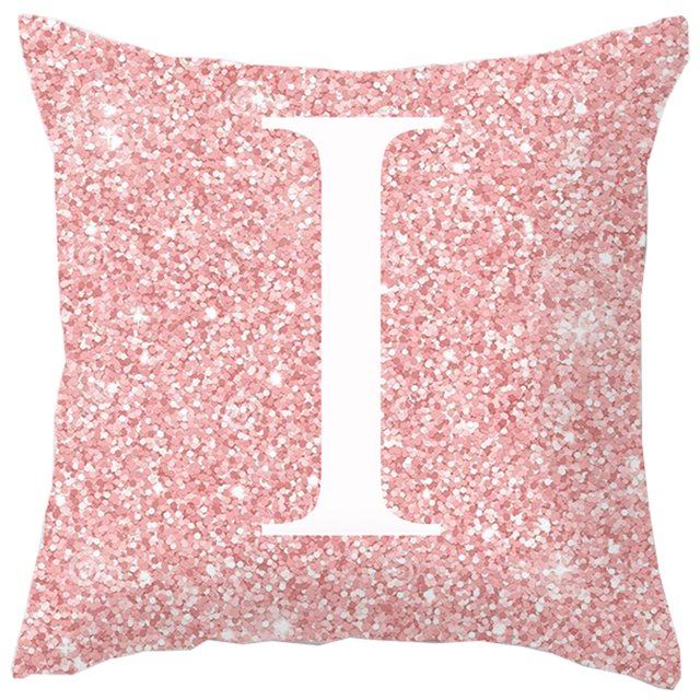 Housse de Coussin Lettre Décorative Alphabet pour la Maison