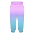thumbnail image 3 of Yuyuzo Womens Capri Pants High Waisted Drawstring Sweatpants Running Gym Cropped Trousers with Pockets, 3 of 6