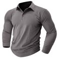 thumbnail image 2 of Birdeem Man Solid Color Lapel Button Blouse, 2 of 6