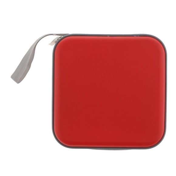 Milaget CD/DVD Wallet 40 Disc Capacity Storage Carrying Hard Case Bag Protector Red