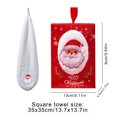 thumbnail image 3 of EGNMCR Christmas Decorations, Christmas Hand Towels Decorative Dish Towels Set For Drying Cleaning Cooking And Baking Embroidered Christmas Holiday Design Towels Gift Set Small bath, 3 of 6
