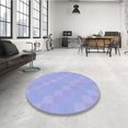 thumbnail image 4 of Ahgly Company Tapis d'Intérieur Lavable à la Machine, Carré, Transitionnel, Bleu Ardoise Clair, Tapis de Zone, 5 Pieds Carré, 4 of 7