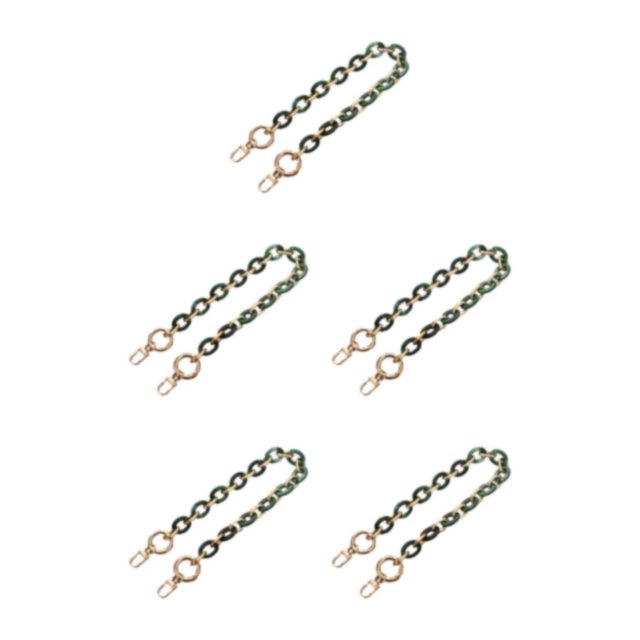 Redempat Resin Bag Chains Vibrant And Fashion-forward Bag Add-ons Easy To Install L204-LS 5Set