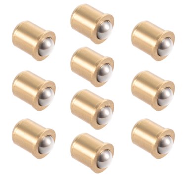 Unique Bargains Boule de 5mm Dia Laiton Électroplaqué Fermeture de Loquet de Porte d'Armoire 10 Pcs