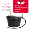 thumbnail image 2 of Little Giant FW16MTLBLACK Automatic Livestock Waterer with Metal Cover, 2 of 10