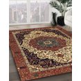 thumbnail image 2 of Ahgly Company Indoor Rectangle Abstract Red Abstract Area Rugs, 5' x 7', 2 of 6
