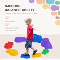 thumbnail image 3 of Balance Stepping Stones - 8pcs Fish Design Obstacle Course | Multi-Color, Stackable & Non-Slip | Indoor/Outdoor Play & Coordination Development, 3 of 7