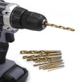 thumbnail image 4 of WorkPro Titanium Coated HSS Drill Bit Set-15 Piece,Plastic Case, 4 of 6