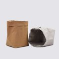thumbnail image 3 of Washable Kraft Paper Container Reusable Paper Bag Organizer Flowerpot Planter Bags Cover for Decoration and Storage - L, 3 of 8