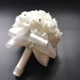 thumbnail image 3 of Faithtur Artificial Wedding Bride Bouquet Romantic Handheld Bridesmaid Flower with Ribbon, 3 of 6