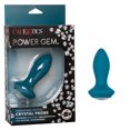 thumbnail image 1 of CalExotics Power Gem Vibrating Petite Crystal Probe Silicone Anal Plug, Blue, 1 of 8