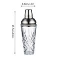 thumbnail image 3 of Nouveau Verre à Mélanger pour Cocktail Filtre en Acier Inoxydable 420ml, 3 of 8
