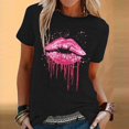 thumbnail image 1 of Birdeem Womens Fashion Printed Round Neck Short Sleeve T-Shirt Blouse Loose Tops, 1 of 12