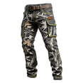 thumbnail image 4 of Pantalon Cargo d'Extérieur pour Tous les Jours avec Multiples Poches et Détail Imprimé Pantalon de Travail Polyvalent pour la Randonnée et le Style de Rue, 4 of 4