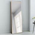 thumbnail image 1 of NeuType Gold Floor Mirror with Stand Large Full Length Mirror Modern Wall Mounted Mirror 59"x16", 1 of 8