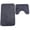 Black, variant on PRETXORVE Bathroom Rugs Sets 2 Piece with Toilet Rugs U Shaped Enlarge Thicken Bath Mat Set with PVC Non Slip Rubber Backing Microfiber Shag Rug for Bathroom Decoration