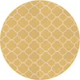 thumbnail image 1 of Ahgly Company Tapis d'Intérieur Lavables en Machine, Ronds, Jaune Transitionnel, 3' Ronds, 1 of 7