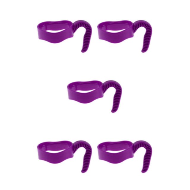 kurtrusly Gobelet Antidérapant avec Poignée pour Voyage Voiture Violet 20oz 5Set
