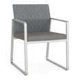 thumbnail image 1 of Fauteuil d'Appoint pour Réception et Salle d'Attente Gansett / Acier Argenté / Gris / Gris, 1 of 5