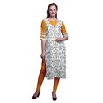 thumbnail image 1 of Bimba Kurta Droite en Rayonne Slub Imprimée Indienne Tunique à Manches 3/4 pour Femmes, 1 of 6